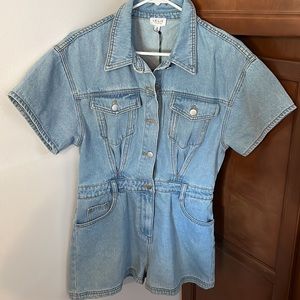 Denim romper